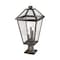 Z-Lite Talbot 3 Light Outdoor Pier Mounted Fixture, Oil Rubbed Bronze And Seedy 579PHXLR-533PM-ORB - alternate 5